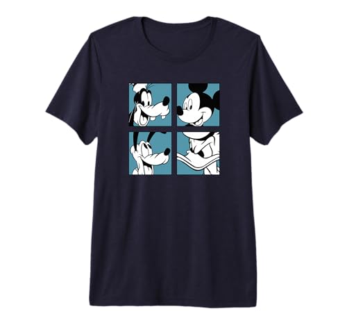 T-shirt Disney Mickey Gang vêtement mode coton à col rond pour homme et femme