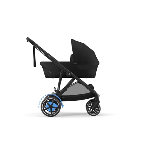 Miniatura 4 de Cybex Cochecito Dorado E-Gazelle S, Máx. 22 Kg Modo Individual 2x 22 Kg Modo Dúo , Sistema Todo En 1 Con Accionamiento Eléctrico Y 20 Configuraciones, Moon Black