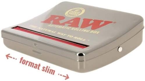 RAW Natural Unrefined Rolling Papers - Automatic Rolling Box - 110mm King Size