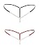 FasiCat Womens Thongs Panties Lace Briefs Sexy G Strings Underwear Pearls for Women Black Red