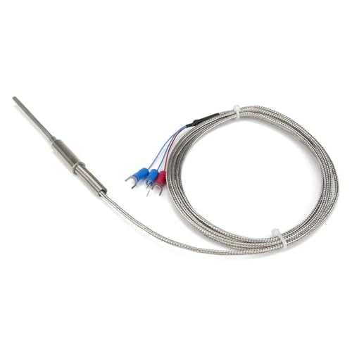 Sonda flexible de 50 mm PT100 RTD con cable de 2 m para control térmico industrial 3