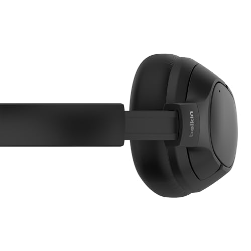 SoundForm Isolate Cuffie Wireless con Cancellazione Attiva del Rumore Ibrida, cuffie con microfono e bassi potenti, cuffie Bluetooth con 60 ore d'ascolto, cuscinetti CloudCushion, nero - Cuffia gaming - Immagine 4