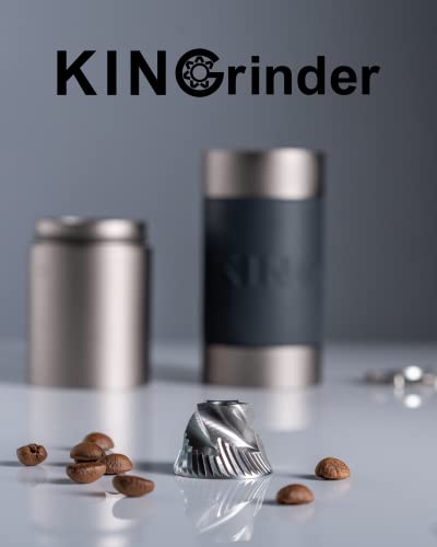 【Famous KOL Recommended】KINGrinder K0 Iron Grey Manual Hand Coffee Grinder with Straight handle for French Press, Drip with Assembly Consistency Stainless Steel Conical Burr Mill, 20-25g Capacity