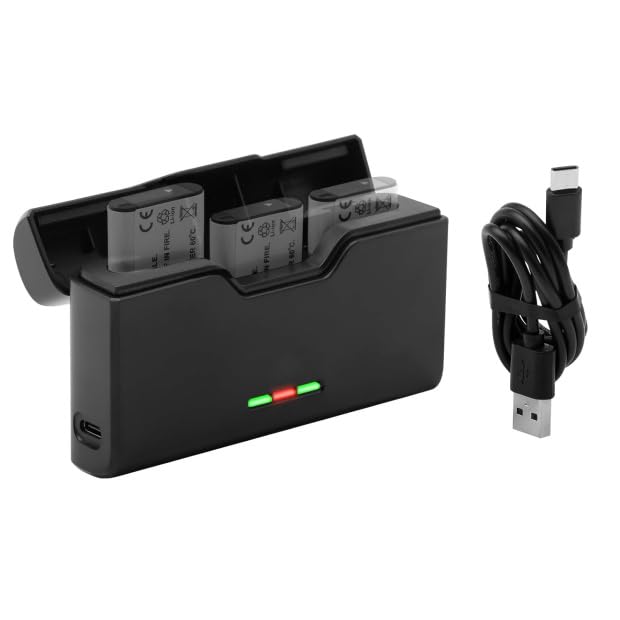 KWTOUL NP-BX1 Cargador de Batería de 3 Canales con Indicador de Energía, Compatible con Sony NP-BX1/M8 ZV-1 ZV-1 II Cyber-Shot DSC-HX80 HX90V HX95 HX99 RX1 RX1R II RX100 (II/III/IV/V/VA/VI/VII) FDR-X3