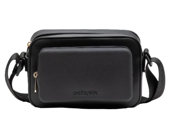 Bolsa Petite Jolie Rocky Preta Ombro PJ11307 Transversal - Nova