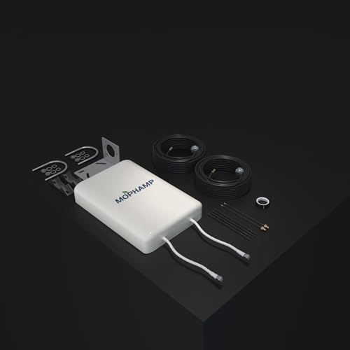 Image of 2x2 MIMO Antenna 5G 4G LTE External Directional for T-Mobile Home Internet, Verizon, AT&T | 32.8' SMA Cable, TS9 Adapters