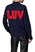 Victor Alfaro Collective Rent the Runway Pre-Loved Heart Graphic Sweater, Blue, X-Large