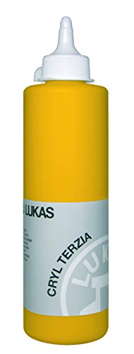 LUKAS CRYL TERZIA 500 ml – Peinture acrylique de qualité étude – Couleur jaune indien