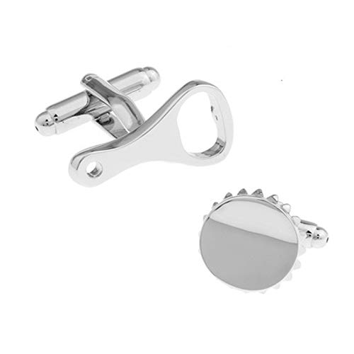 KnBoB Mancuernas silver con abridor de botellas miniatura 1