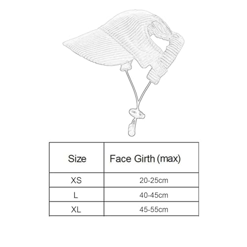 Colcolo Hunde-Schirmmütze, Haustier-Sporthut und Verstellbarer Riemen, Sommer-Reisehut, modische Hunde-Sonnenhut, Haustier-Outdoor-Kappen für kleine Hunde, Khaki XS