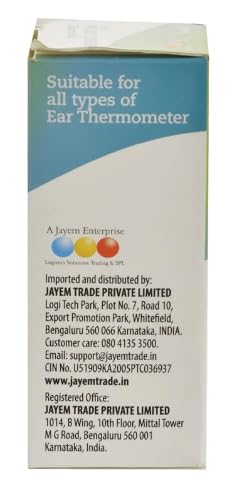 JAYEM HHMJTXX026 Probe Cover for Ear Thermometer (White) - Image 2 thumbnail