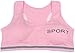 LUSTRA FASHION Women’s Cotton Sports Bra Wire-Free Racerback Breathable Bra, Sweat-Absorbent Bralette for Girls/Students Pink