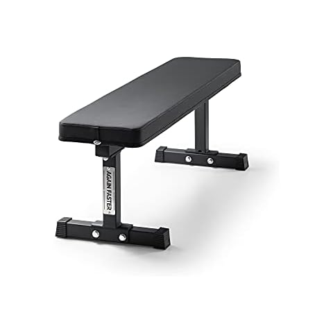 Again Faster® Flat Gym Weight Bench - 450KG Rated For Weightlifting Cover