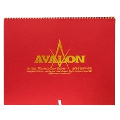 ホルベイン アヴァロン水彩紙 スプリング 中紙300g(中厚口) 中目 12枚とじ 271-125 AVS-F8 271125