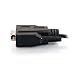 C2G Legrand DB9 Serial Cable Male to Female RS232 Extension Cable, Black Serial Modem Cable, 1 Foot Modem Cord or Serial Cord, 1 Count, C2G 25211