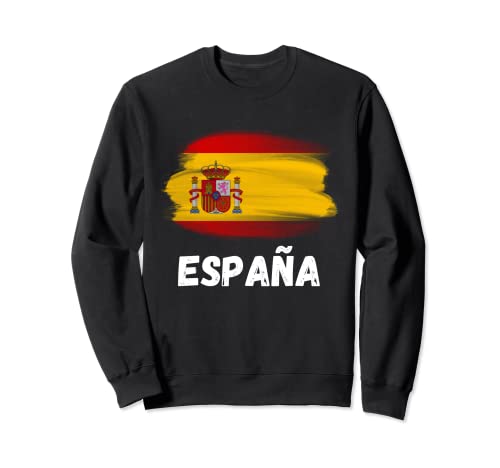 Bandera de Espana Orgullo Retro España Bandera Familiar Sudadera