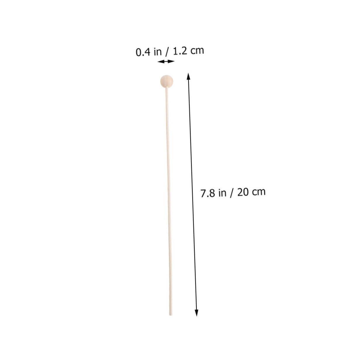 HOMOCONO 30pcs Diffuser Sticks Rattan Wood Replacement for Fragrance Bottles for Home Office Bathroom and Living Room Decor