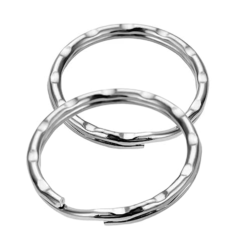 IWOWHERO - IWOWHERO 200pièces Anneaux Porte-clés Métalliques Anneaux Séparateurs Ronds Électrophorèse Pour Accessoires De Clé