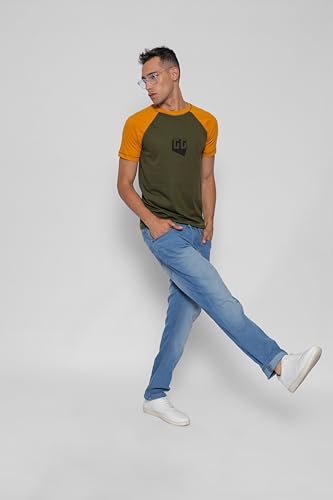 Image of Trendy Men's Round Neck T-Shirt Pure Pre Combed Cotton Bio-Washed 3D Print (STM-003)