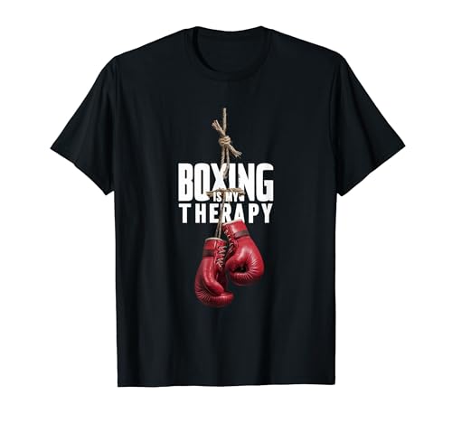 Boxing Is My Therapy Boxer, Kickboxing, MMA Quote Camiseta