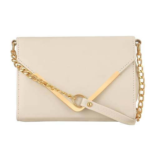 Image of Women Girls V-flap Crossbody Sling Bag with Embellished Gold Chain | Perfect For Party Travel Or Daily Use | Stylish Bag For Women