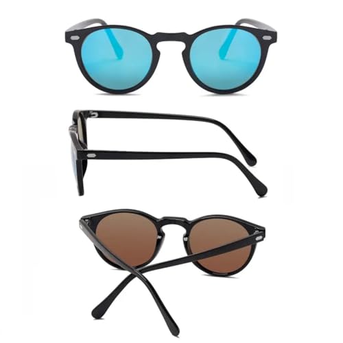 Men Women Sunglasses Round TAC Lens Frame Driving Sun Glasses UV4004