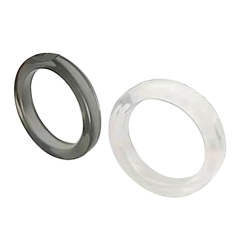 2x Acrylic Resin Ring Color Ring Fashion Y2K Style Accessory Jewelry Fans Gift