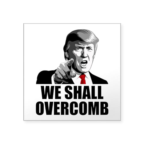 CafePress We Shall Overcomb Sticker Square Bumper Sticker Car Decal