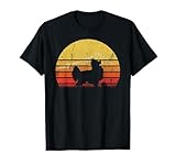 Photo Gallery silhouette vintage retrò papillon dog silhouette sunset maglietta Photo Gallery silhouette vintage retrò papillon dog silhouette sunset maglietta