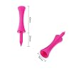Crestgolf-Golf-Tees-Plastic-Castle-tee-Step-Down-Value-50-Pack-2-3-4inch-Set-Control-de-Altura-Profesional-para-Practicar-Color-Rosa