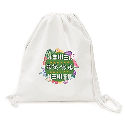 Sac en tissu pliable à sangle, cabas réutilisable au design totem mexicain artistique