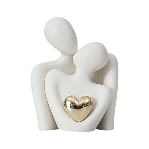 FDGGT 1 Set Paar-Umarmungsornamente, Künstlerische Ornamente, Modische Einfache Ornamente, Kreative Charakterornamente, Heimdekoration