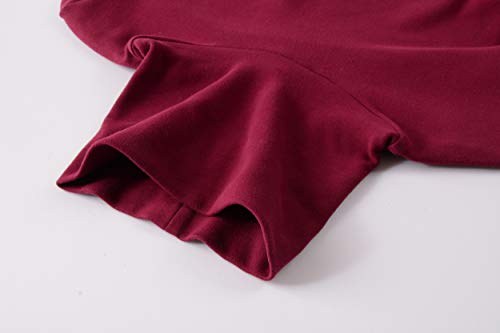 Image of Women's Soft Cotton Turtleneck Top Basic Pullover Sweater