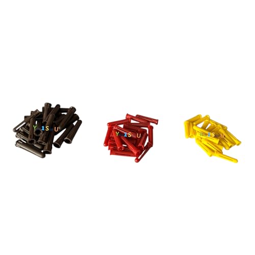 Wall Plugs Assorted Set 5mm Yellow 6 mm Red 7 mm, Brown Multi-Purpose Masonry Expansion Plugs Mixed Wall Plugs Pack Fixings Brick Stone Cement Concrete 60 Assorted Wallplugs