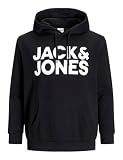 JACK & JONES Jjecorp Logo Sweat Hood Noos Ps Homme Hooded Sweatshirt, Noir, 6XL Grande taille