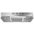 SNDOAS Under Cabinet Range Hood 24 inch,Ductless Range Hood Convertible Ducted, Kitchen Hood 24 inch,Stainless Range Hood with 2-speed Fan,Rocker Switch,Hard-wired Hood Vents for Kitchen