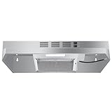 SNDOAS Under Cabinet Range Hood 24 inch,Ductless Range Hood Convertible Ducted, Kitchen Hood 24 inch,Stainless Range Hood with 2-speed Fan,Rocker Switch,Hard-wired Hood Vents for Kitchen