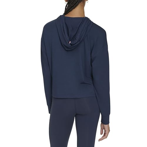 Image of Tommy Hilfiger Women's Lightweight Logo Hoodie Sweatshirt