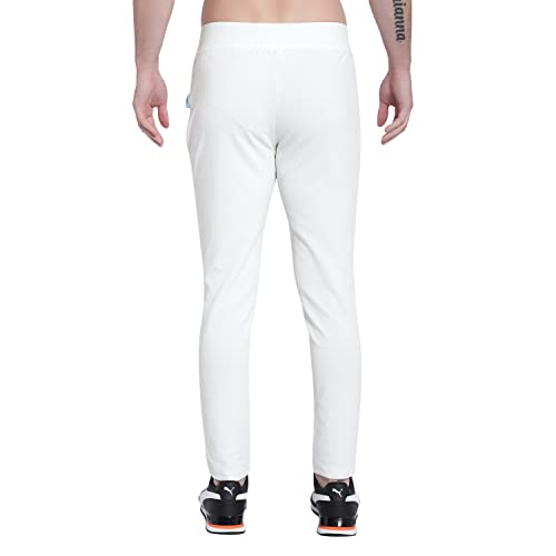 Image of RABBY Men's Poly Cotton Regular Fit Solid Track Pants