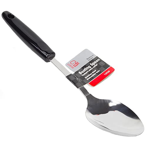Chef Craft Select Basting Spoon, 12 Inch, Stainless Steel/Black #TOP1