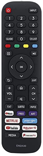 EN2A30 HT266544 Universal Remote Control Compatible for Hisense Smart TV 43A7100FTUK 50A7100FTUK 55A7100FTUK 65A7100F 65A7100FTUK 43A7300FTUK 50A7300FTUK 55A7300FTUK 65A7300FTUK 50A7500FTUK