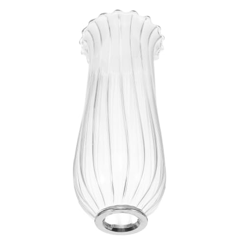 Image of Glass Candle Shade with Dual End Design for Table Decor