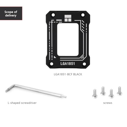 Image of Thermalright Lga1851 BCF Black CPU Holder,CPU Anti Bending Fixed Bracket,Easy to Install,Full Fit Fixed Seamless Installation,All Aluminum Alloy Anode Sandblasting Process,Intel 15th CPU Holder