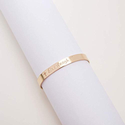 Personalized Bangle Bracelet, Girl, Boy, Toddler, Baby Name, Phone Number, Date, Adjustable Bangle Bracelet, 14K Gold Filled, Rose, Silver (Cg396B). #TOP6