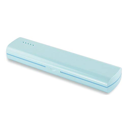 Toothbrush Clean Case, Portable Electric Travel Case Holds 1 Toothbrush or Electric Heads, USB Recharged