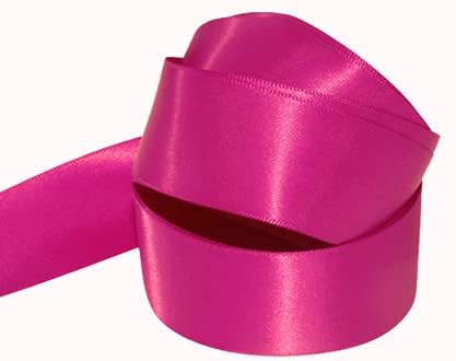 Double Sided Satin Ribbon Size 20mm x 10 Meters, Many Colours, Wedding Favours Decorative Easter Christmas (Yellow)