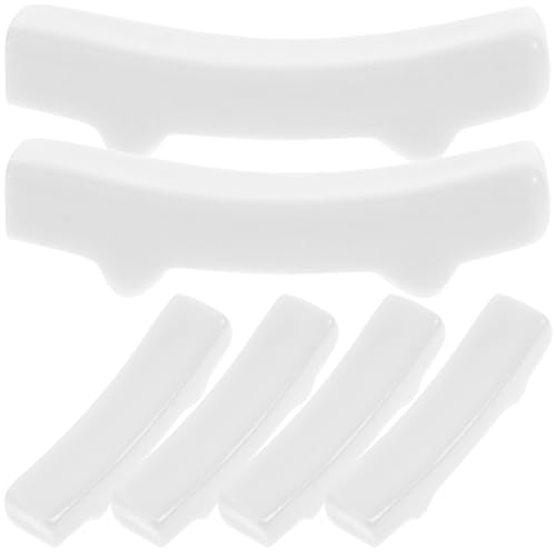 PERSELOSO 6個 陶磁器製箸置き 箸 スプーン フォーク用実用的スタンド 卓上の清潔と安定をサポート 和風モダンデザインで家やレストランに