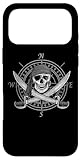 Jolly Roger Pirate Skull and Cutlasses Compass Distressed Case for iPhone 17 Pro Max