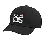 Austria Human Flag Letters Austria and S Austria Adjustable Printed Baseball Hat, Black
