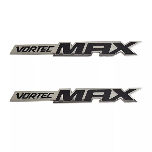 Image of Car 3D Side Door Tailgate Badges Emblem Decals Replacement for Vortec MAX 3Pcs (Silver Black)